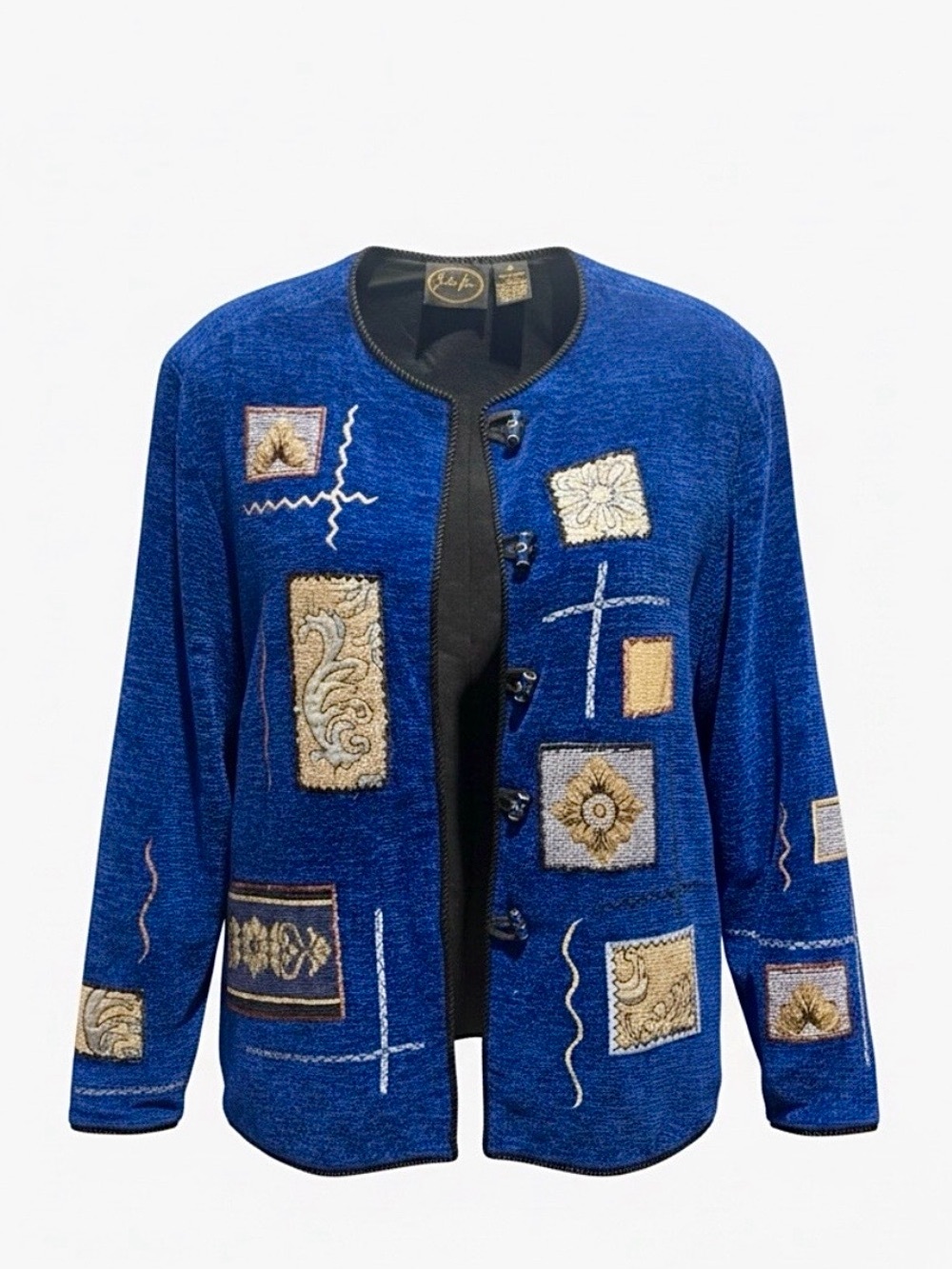 Vintage Embroidered Patchwork Julia Kim Jacket - size small